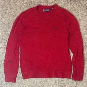 Chaps Men's Vibrant Red Crewneck Sweater